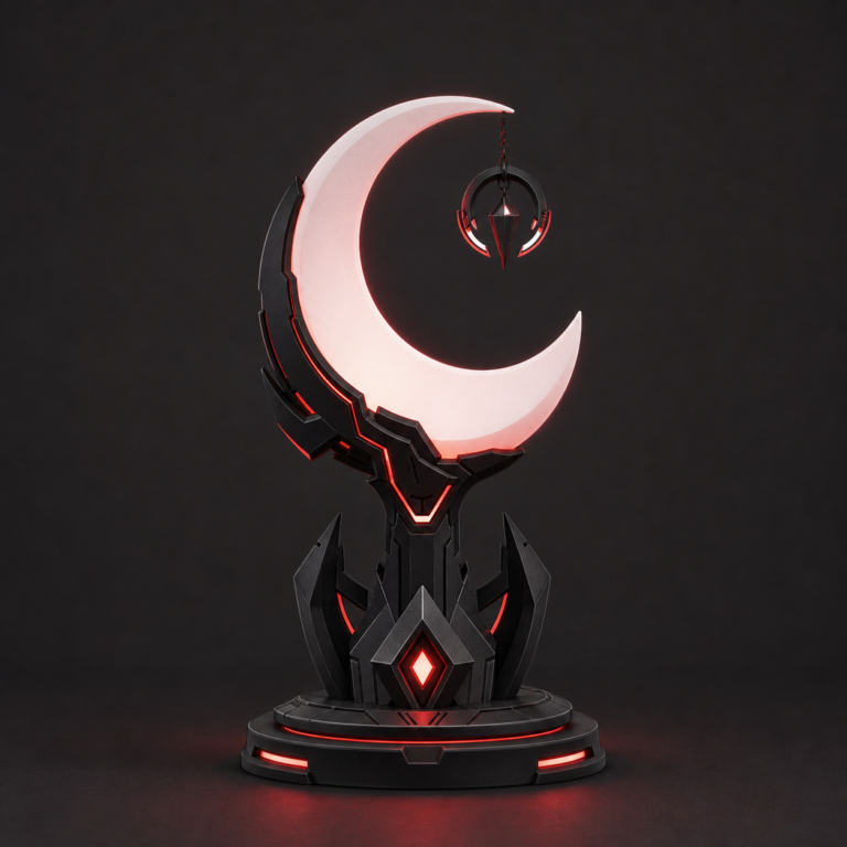 [Demo] Crimson Moon LED Lamp